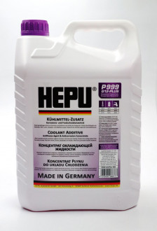 Антифриз HEPU G12+, концентрат, фиолетовый, 5 л