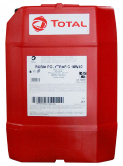 Моторное масло дизельное TOTAL RUBIA POLYTRAFIC 10W40 20L