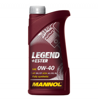 LEGEND+Ester 0W-40 Полностью синтетическое масло (ПАО+Эстеры) 1 Liter