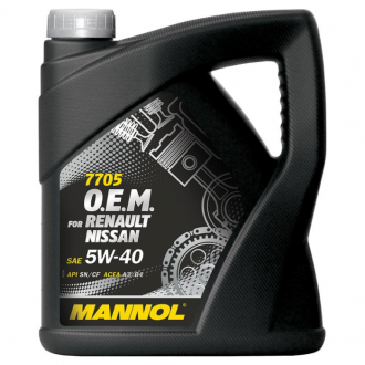 MANNOL O.E.M. for RENAULT NISSAN 5W-40 4 Liter