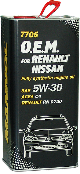 MANNOL O.E.M. for RENAULT NISSAN 5W-30 1 Liter Metal