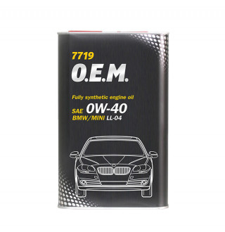 MANNOL O.E.M. for BMW, MINI  0W-40 1 Liter Metal