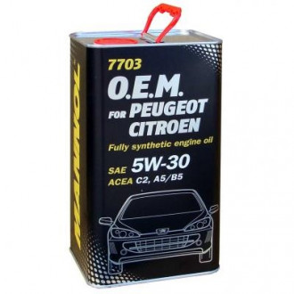 MANNOL O.E.M. for PEUGEOT CITROEN 5W-30 1 Liter Metal