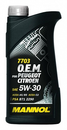 MANNOL O.E.M. for PEUGEOT CITROEN 5W-30 1 Liter