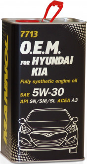 MANNOL O.E.M. for HYUNDAI KIA 5W-30 4 Liter Metal