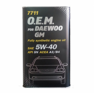 MANNOL O.E.M. for DAEWOO GM 5W-40 1 Liter Metal