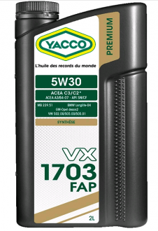 YACCO VX 1703 FAP 5W30 (2 L)