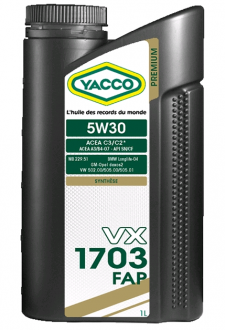 YACCO VX 1703 FAP 5W30 (1 L)