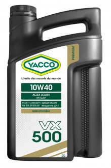 YACCO VX 500 10W40 (5 L) PREMIUM