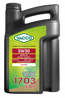 YACCO VX 1703 FAP 5W30 (5 L)