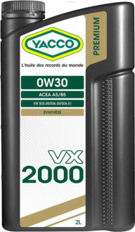 YACCO VX 2000 0W30 A5/B5 (2 L)