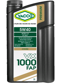 YACCO VX 1000 FAP 5W40 (2 L)