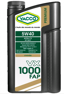 YACCO VX 1000 FAP 5W40 (1 L)