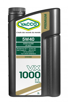 YACCO VX 1000 LL 5W40 (2 L)