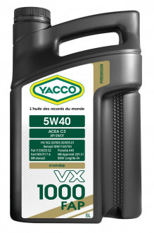 YACCO VX 1000 FAP 5W40 (5 L)