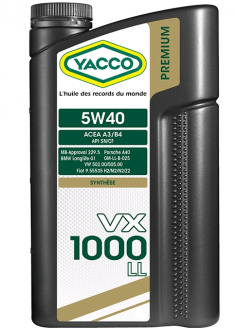 YACCO VX 1000 LL 5W40 (1 L)