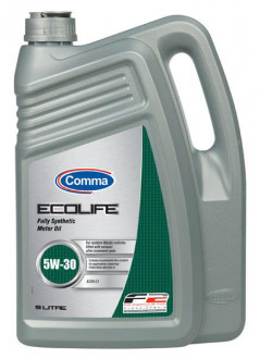 COMMA 5W30 ECOLIFE (5L) масло моторное ACEA C1; Ford WSS-M2C934-B