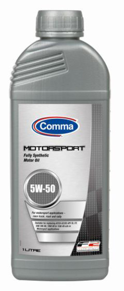 COMMA 5W50 MOTORSPORT (1L) масло мот. \ Suitable for replacing ACEA A3/B3, API SL CF