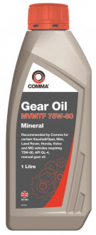 COMMA 75W80 MVMTF FS PLUS (1L) масло трансмиссионное для МКПП минеральное\ API GL-4