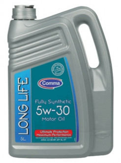 COMMA 5W30 LONG LIFE (5L) масло моторное ACEA A3/B4, API SL/CF; BMW LL-01; GMLL-A(В)-025; MB 229.5