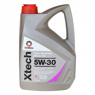 COMMA 5W30 XTECH (4L) масло мот. WSS-M2C913-D,WSS-M2C913-C, WSS-M2C913-B, WSS-M2C913-A;ACEA A5/B5