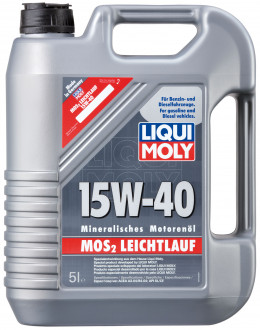 LiquiMoly 15W40 MoS2 Leichtlauf (5L) масло моторное мин.\ API SL/CF, ACEA A3/B3