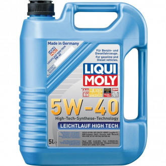 LiquiMoly 5W40 Leichtlauf High Tech (5L) масло мотор.син.\API SN/CF,ACEA A3-04,B4-04,C3-04:МВ229.51