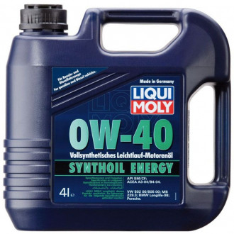 LiquiMoly 0W40 Synthoil Energy (4L) масло мотор.син.\API SM/CF,ACEA A3/B4,VW 502.00/505.00,MB 229.3