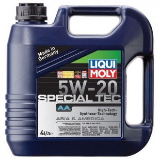 LiquiMoly 5W20 Special Tec AA (Leichtlauf Special AA) (4L) масло моторное синт.\API SM, ILSAC GF-4