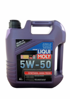 LiquiMoly 5W50 Synthoil High Tech (4L) масло моторное синт.\ API SM/CF, ACEA A3/B4