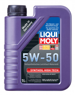 LiquiMoly 5W50 Synthoil High Tech (1L) масло моторное синт.\ API SM/CF, ACEA A3/B4