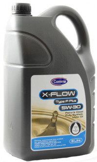 COMMA 5W30 X-FLOW TYPE F PLUS (5L) масло мот.син.\ FORD WSS-M2C913-B; ACEA A1/B1, API SL CF