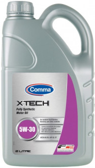 COMMA 5W30 XTECH (2L) масло мот. син.\ WSS-M2C913-C,WSS-M2C913-B,WSS-M2C913-A;ACEA A5/B5; API SL CF