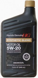 Масло моторное Honda Synthetic Blend 5W-20, 0,946 л