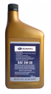 Масло моторное Subaru Motor Oil 5W-30, 0,946 л
