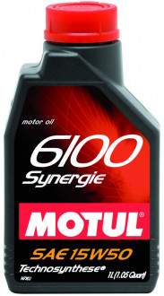 Масло моторное полусинтетическое д/авто 6100 SYNERGIE SAE 15W50 (1L)