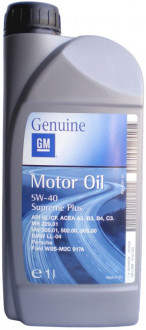 Масло моторное GM Supreme Plus DPF 5W-40, 1 л