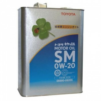 Масло моторное Toyota Motor Oil SM 0W-20, 4 л