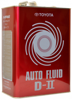 Масло трансмиссионное Toyota ATF Auto Fluid D-II для АКПП, 4 л 