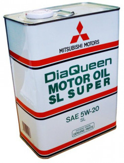 Масло моторное Mitsubishi Dia Queen SL Super 5W-20, 4 л