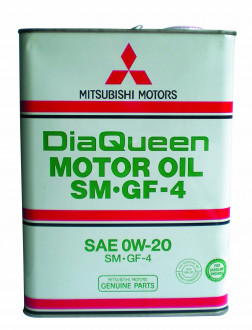 Масло моторное Mitsubishi Dia Queen SM/CF-4 0W-20, 4 л