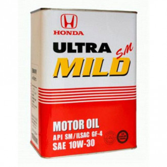 Масло моторное Honda Ultra Mild SM 10W-30, 4 л