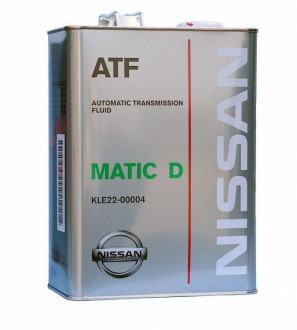 Масло трансмиссионное Nissan ATF Matic Fluid  D, 4 л