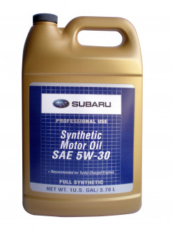 Масло моторное Subaru Synthetic Motor Oil 5W-30, 3,78 л