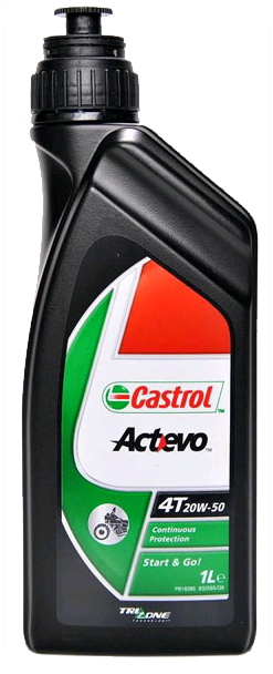 Масло моторное для мототехники 20W-50 CASTROL 1л CASTROL ACT>EVO 4T