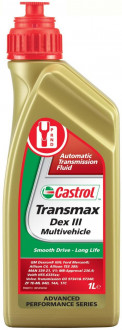 Масло трансмиссионное CASTROL 1л ATF TRANSMAX DEX III MULTIVEHICLE NEW