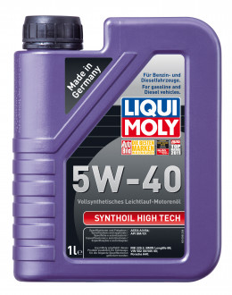 Масло моторное 5W40 LIQUI MOLY 1л синтетика Synthoil High Tech