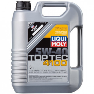 Масло моторное 5W40 LIQUI MOLY 5л НС-синтетика Top Tec 4100