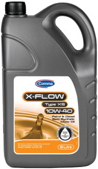 COMMA 10W40 X-FLOW TYPE XS (5L) масло моторное ACEA A3/B3; API SL/CF; MB 229.1; VW 501.01/505.00