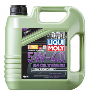 Масло моторное 5W40 LIQUI MOLY 4л НС-синтетика Molygen New Generation